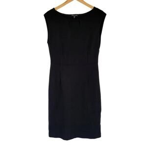 Eileen Fisher Sleeveless Shift Dress Womens Size S Black Italian Fabric